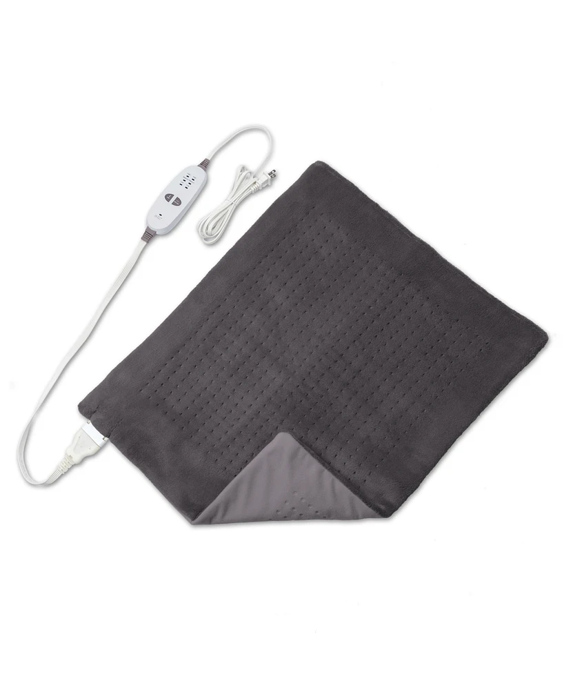 Sharper Image Calming Heat Massaging Weighted Heating Pad Xxl - Wide Wrap