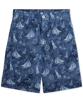 Polo Ralph Lauren Big Boys Nautical-Print Cotton Mesh Shorts