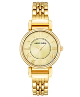 Anne Klein Women's Quartz -Tone Alloy Link Bracelet Watch, 30mm