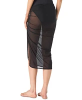 Michael Michael Kors Women's Sheer Zipper Cover-Up Skirt