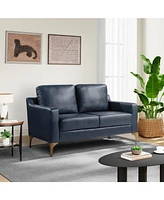 Serta 55.5"W Faux Leather Francis Loveseat