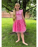 Barbie Little Girls Tulle Dress Pink