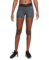 Nike Women's Pro Dri-fit Mid-Rise 3" Printed Shorts