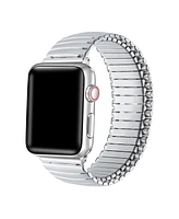 Posh Tech Unisex Slink Silver Stainless Steel Band for Apple Watch Size-38mm,40mm,41mm