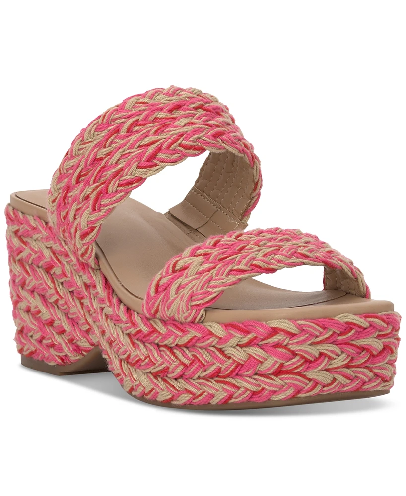 On 34th Women's Norina Woven Two Band Wedge Sandals, Created for Macy's