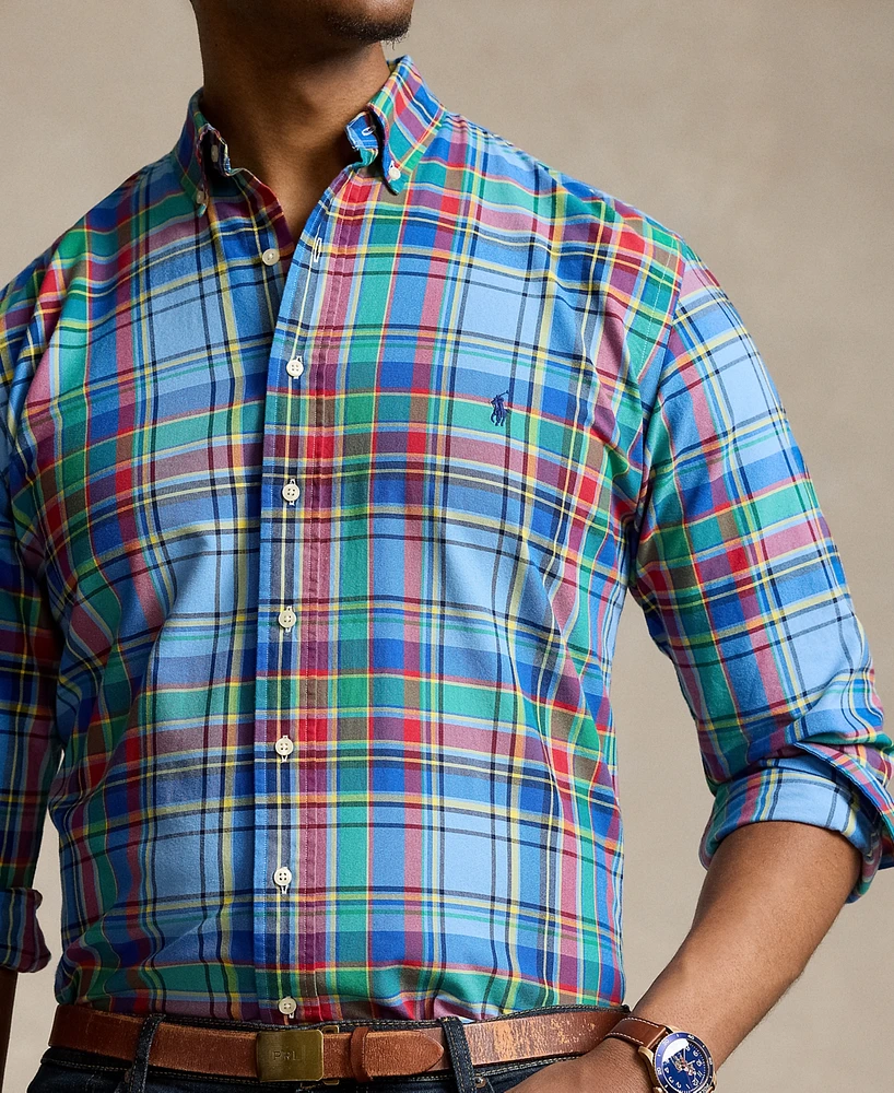 Polo Ralph Lauren Men's Big & Tall Plaid Cotton Oxford Shirt