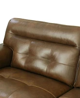 Abbyson Living Harrison 87" Leather Traditional Sofa