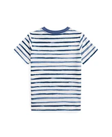 Polo Ralph Lauren Toddler and Little Boys Striped Crab Cotton Jersey Pocket Tee