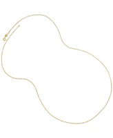 Delicate Box Chain 24" Strand Necklace (2/3mm) in 14k Gold