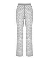 Nocturne Women's Shimmering Threaded Mesh Pants