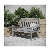 Cressly All Weather Recycled Hdpe Bench For Indoor And Outdoor Use