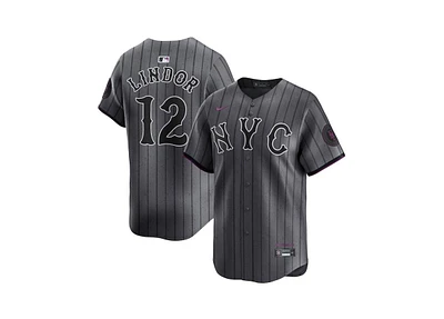 Nike Men's Graphite Francisco Lindor New York Mets 2024 City Connect Limited Player Jersey