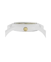 Versus Versace Women's Fire Island Studs Quartz White Silicone Strap 39mm