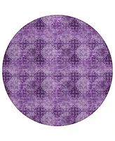 Addison Chantille Machine Washable ACN557 8'x8' Round Area Rug