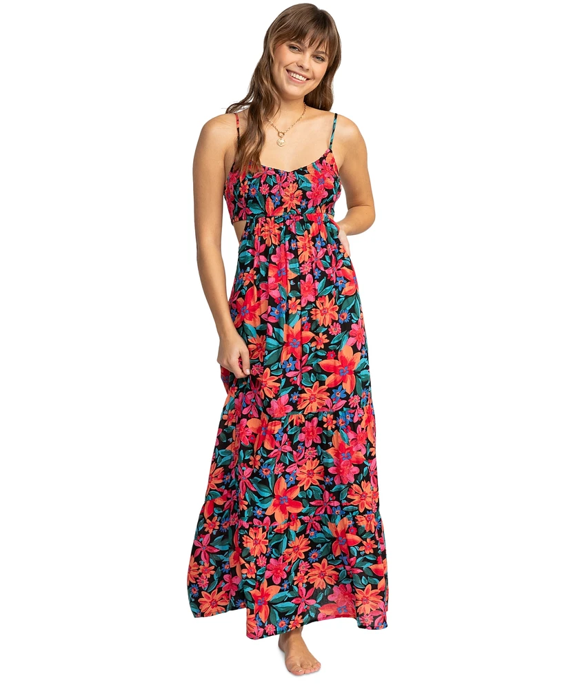 Roxy Juniors' Hot Tropics Cutout Maxi Dress