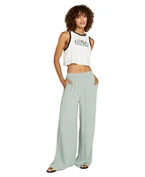 Volcom Juniors' Stoneshine Wide-Leg Pants