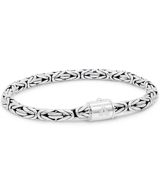 Devata Borobudur Round 5mm Chain Bracelet Sterling Silver