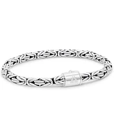 Devata Borobudur Round 5mm Chain Bracelet Sterling Silver