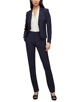 Boss by Hugo Women's Virgin Wool Regular-Fit Button-Up Jacket