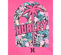 Hurley Big Girls Palm Knockout Cotton Graphic T-Shirt