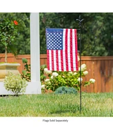 Evergreen Fleur de Lis Garden Flag Stand