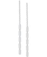 Giani Bernini Polished Cylinder Threader Earrings in Sterling Silver, Created by Macy's