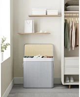 Slickblue 3-Section Laundry Hamper with Lid