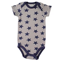 Luvable Friends Baby Boy Cotton Bodysuits 5pk, Rocket