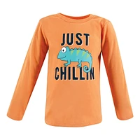 Hudson Baby Boys Long Sleeve T-Shirts, Animal Adventure