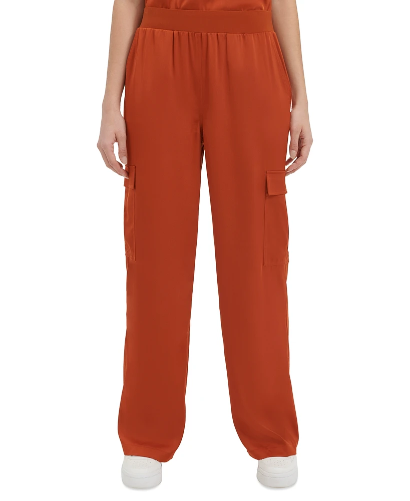 Calvin Klein Women's Satin Cargo Pants