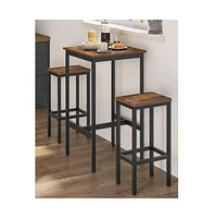 Slickblue Bar Table and Chairs Set Stylish Pub-Height Dining Furniture for Any Space