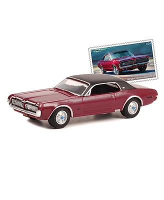 Greenlight Collectibles 1/64 1967 Mercury Cougar Xr-7 Gt, Usps Pony Car Stamp Fritz Hobby