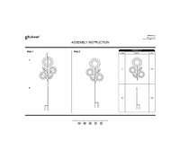 Glitzhome 48.25"H Fall Metal Sunflowers Yard Stake