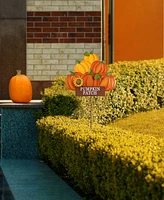 Glitzhome 42"H Fall Metal Pumpkins Stack Yard Stake