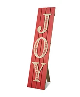 Glitzhome 42"H Christmas Wooden Joy Porch Sign