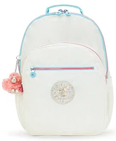 Kipling Seoul Extra Large Candy Metal Nylon 17" Laptop Backpack