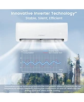 Vebreda 12000 Btu 21 SEER2 208-230V Ductless Mini Split Air Conditioner with Heater Pump