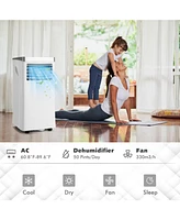 Vebreda 10000 Btu 3-in-1 Portable Air Conditioner with Remote Control