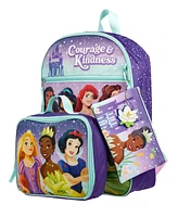 Girl's Disney Princess 5 Pc Backpack Set