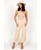 Georgette High Waisted Straight Leg Pants