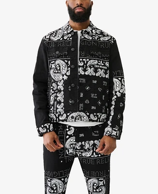 True Religion Men's Jimmy Bandana Jacket