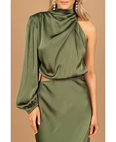Petal and Pup Women's Amelie One Shoulder Maxi Dress