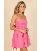 Petal and Pup Women's Alice Bow Back Mini Dress