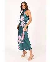 Anabelle Halter Neck Midi Dress