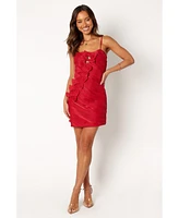 Women's Mia Mini Dress - Wine