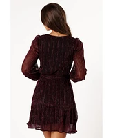 Glimmer Long Sleeve Mini Dress