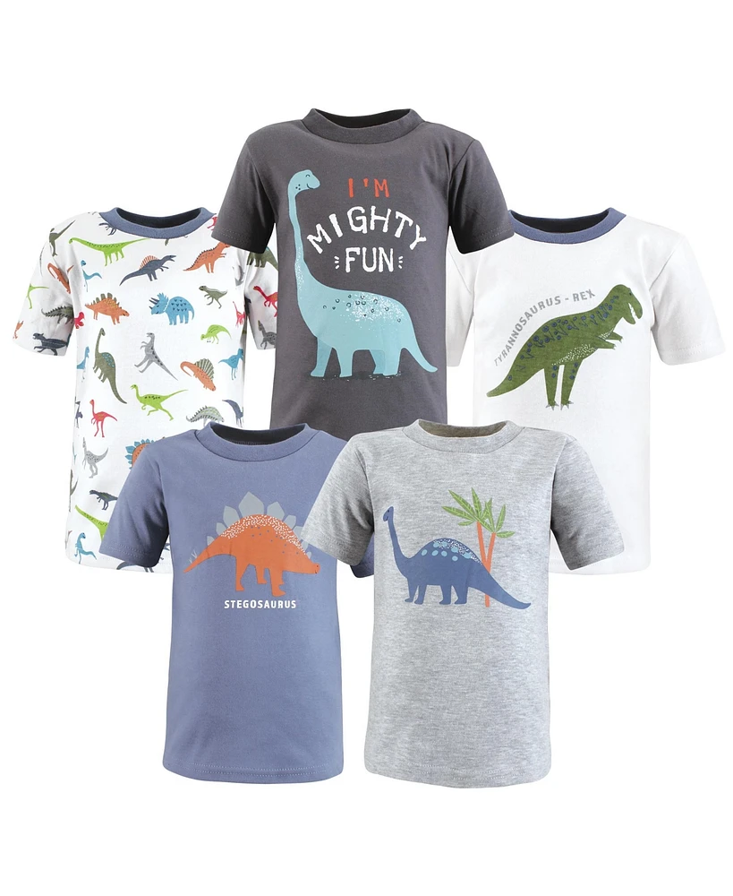 Hudson Baby Toddler Boys Short Sleeve T-Shirts, Dinosaur