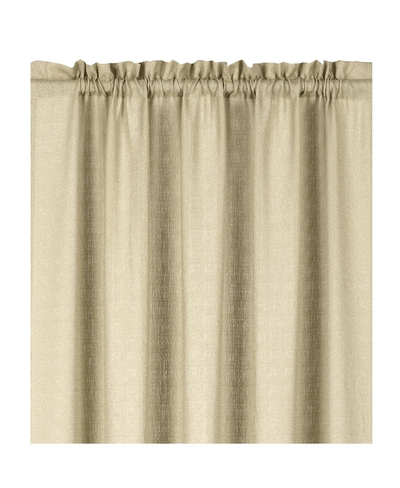 Kate Aurora Living Textured Crepe Sheer Single Window Curtain Treatments And Valances