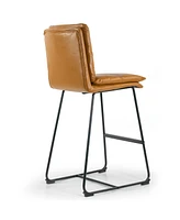 Glamour Home 30" Aulani Iron, Polyester Barstool