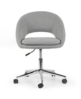 Glamour Home 34.75" Aura Fabric, Metal Task Chair